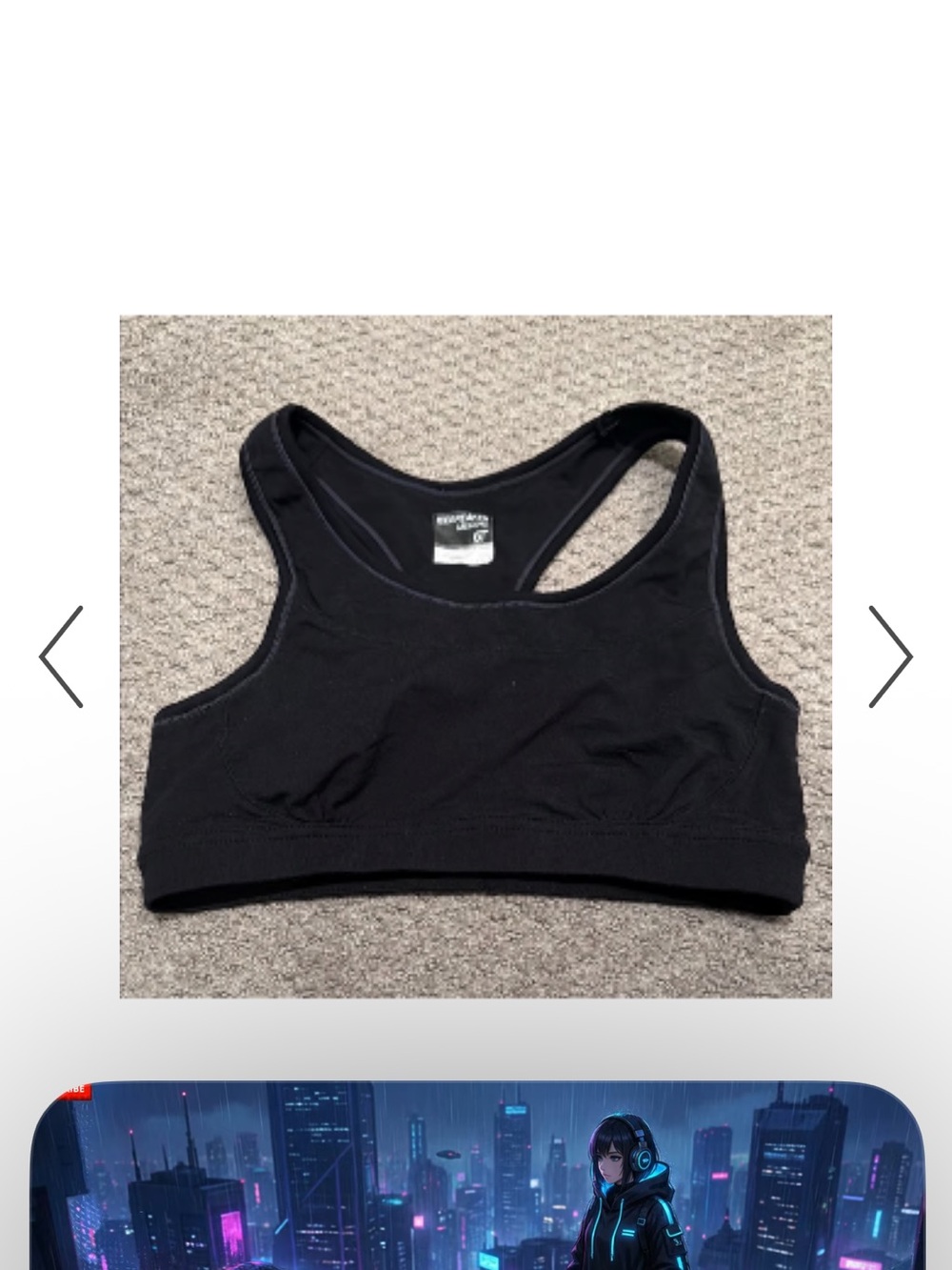 Icebreaker Black Racerback Sports Bra